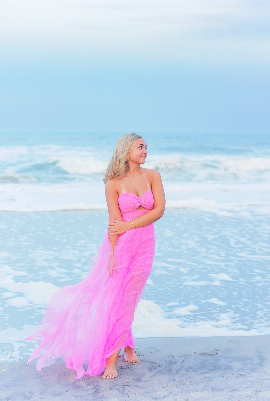 Bright Pink Tulle Dress